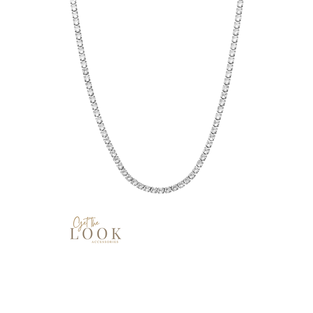 Tennis Necklace 2mm - Silver