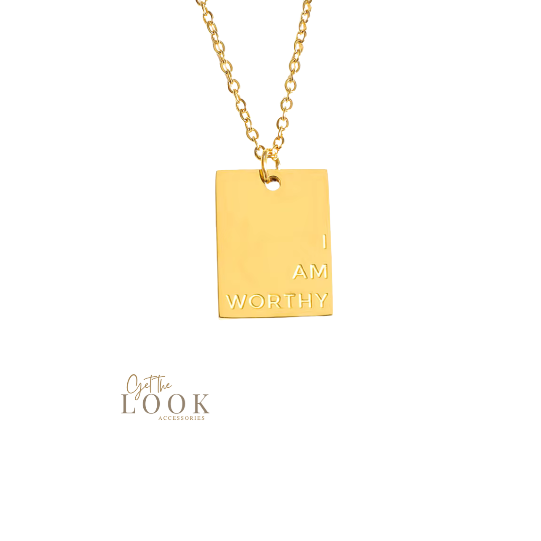 Inspiration Tag Necklace - Gold
