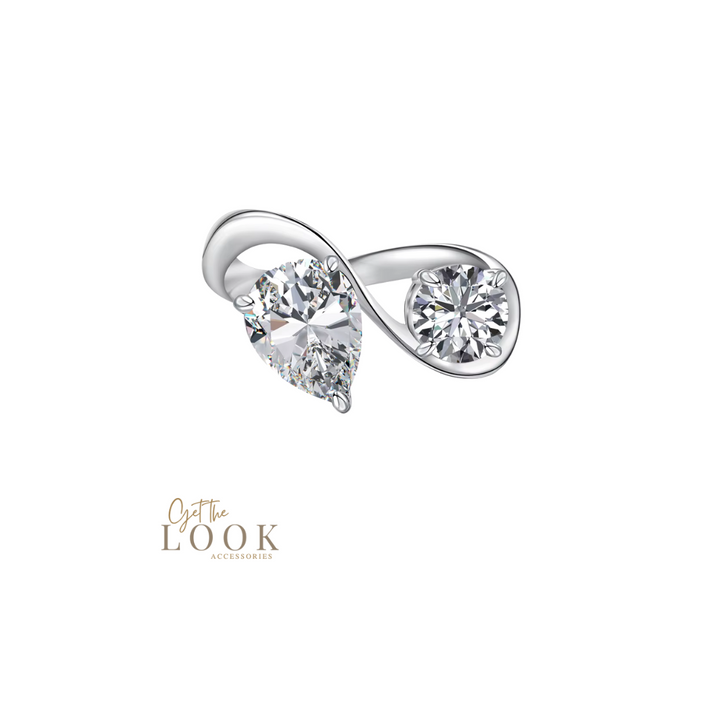 Estelle Diamond Ring - Silver