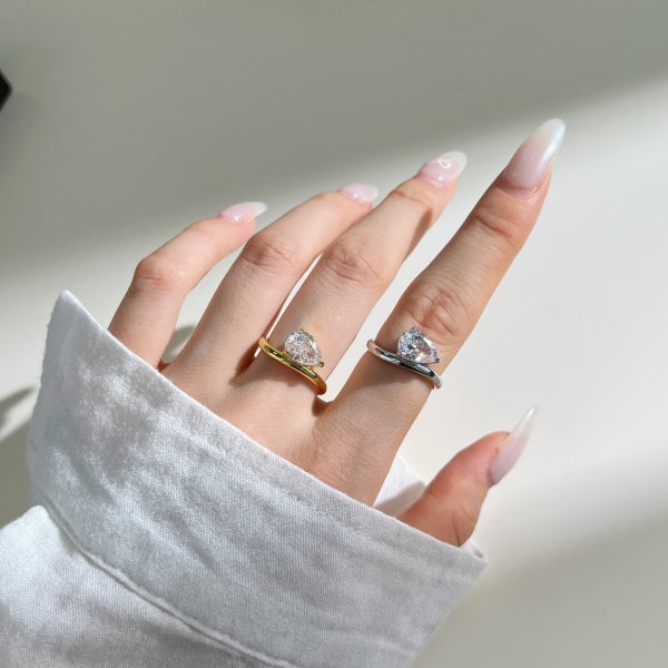 Elise Diamond Ring - Silver