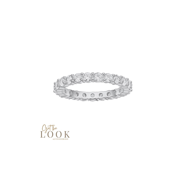 Eternity Diamond Ring - Silver