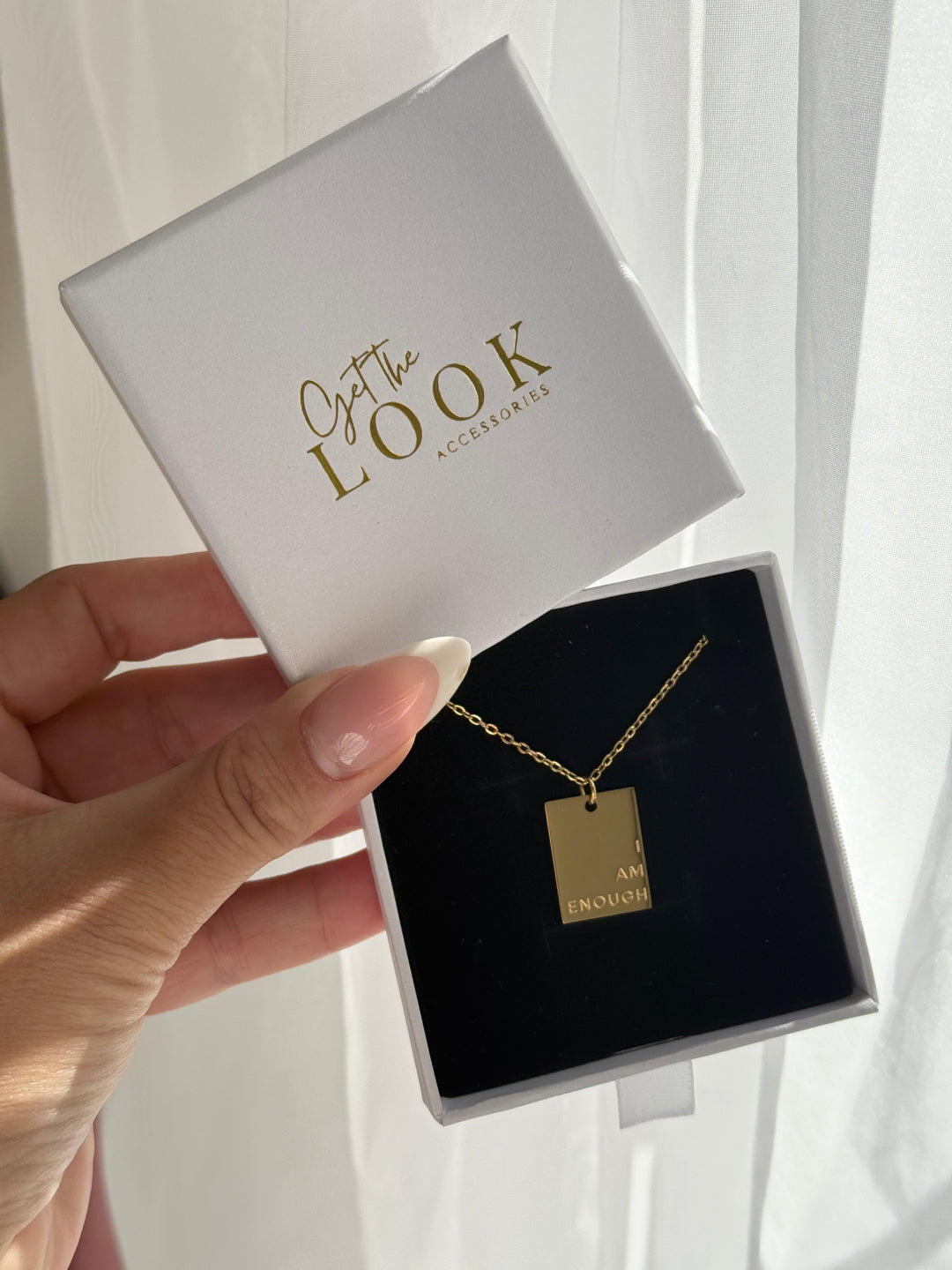 Inspiration Tag Necklace - Gold