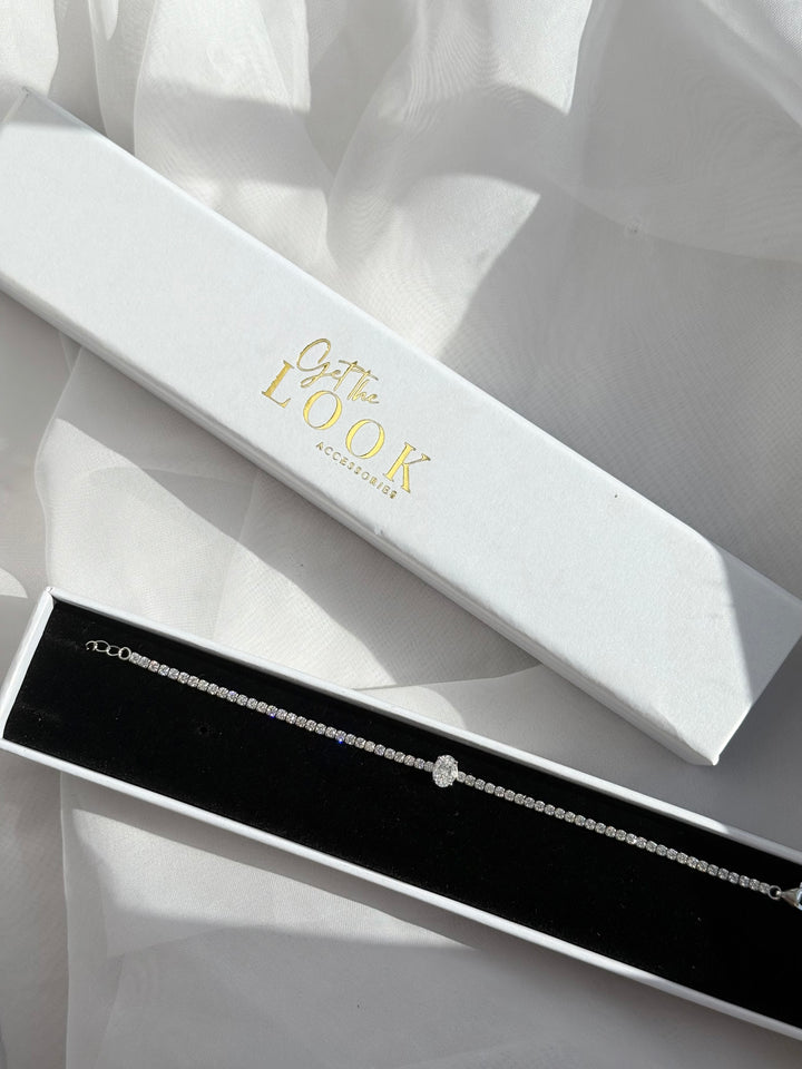Sophia Diamond Tennis Bracelet - Silver