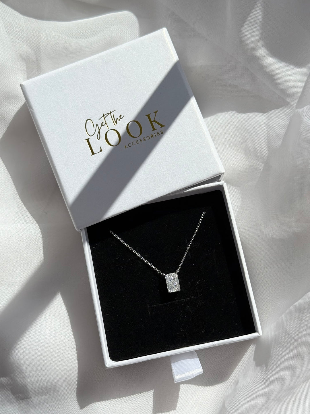 Tia Diamond Necklace - Silver