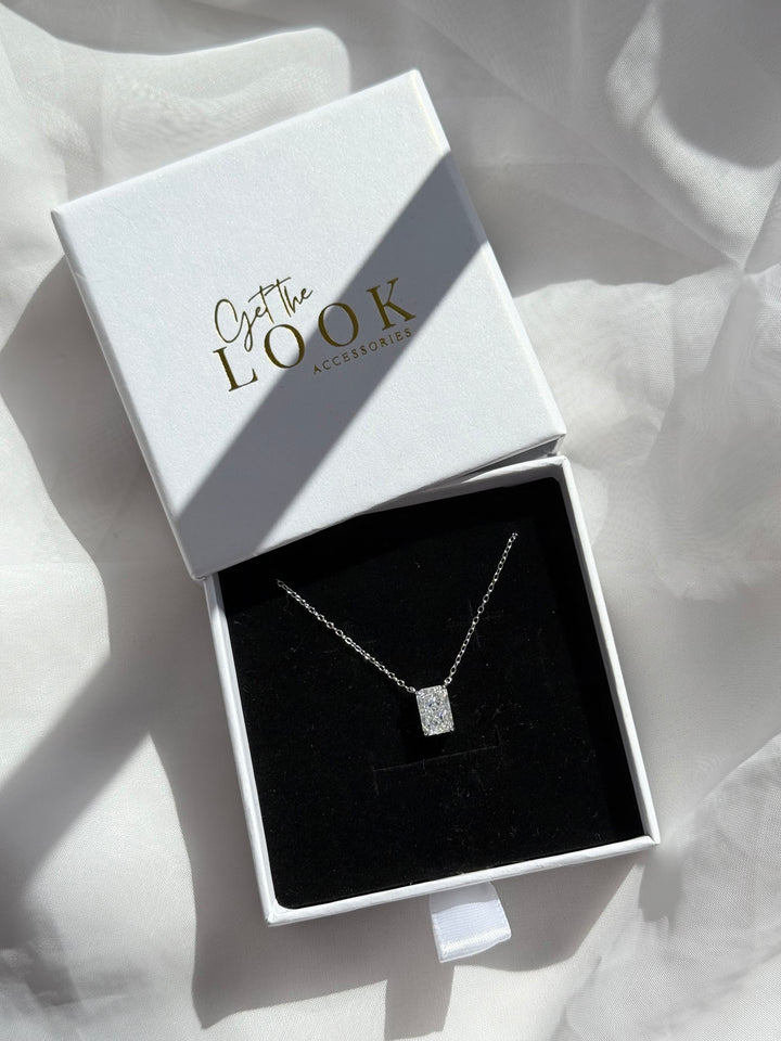 Tia Diamond Necklace - Silver