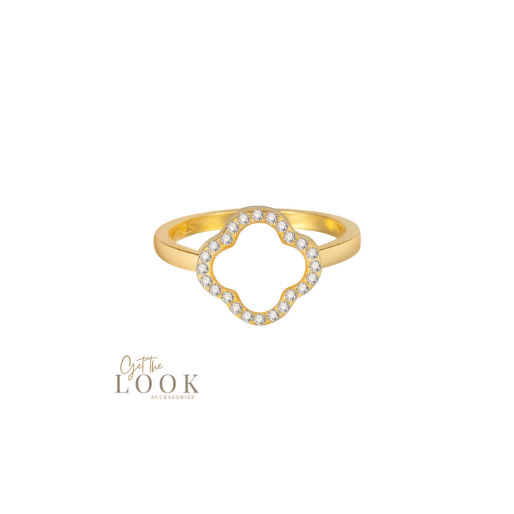 Luxe Clover Ring - Gold & MOP
