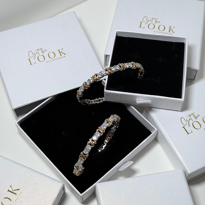 'XO' Diamante Bangle