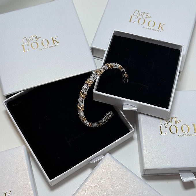 'XO' Diamante Bangle