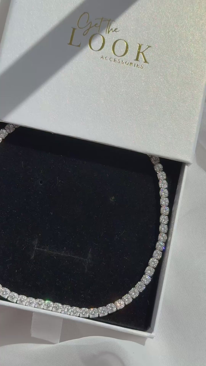Tennis Necklace 4mm - Silver